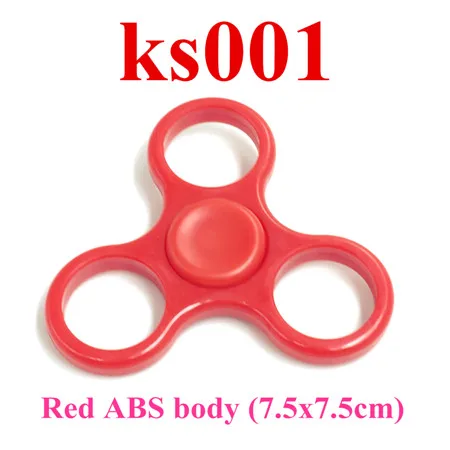 1 pc Red 1 шт. 7,5x7,5 см ABS Спиннер рамка три-Спиннеры игрушка EDC ручной Спиннер корпус пластиковая рама с подшипником для выкручивания антистрессовых игрушек - Цвет: 1 pc Red