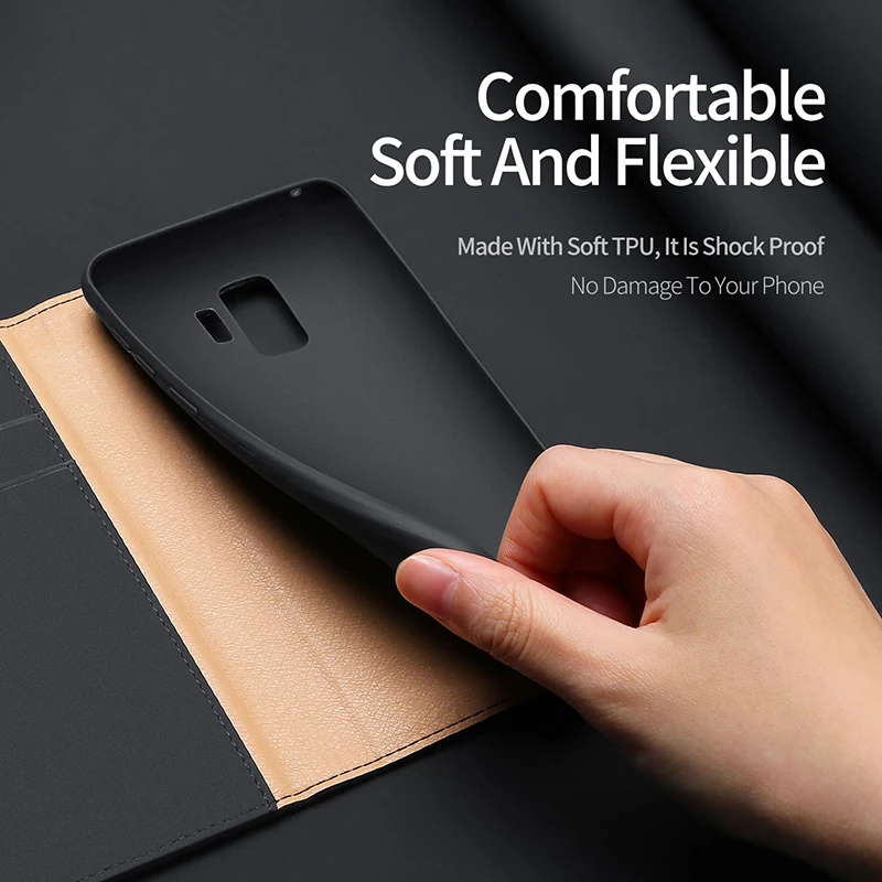 DUX DUCIS из натуральной кожи чехол для samsung Galaxy S9 Винтаж Флип Бумажник телефон плюс +