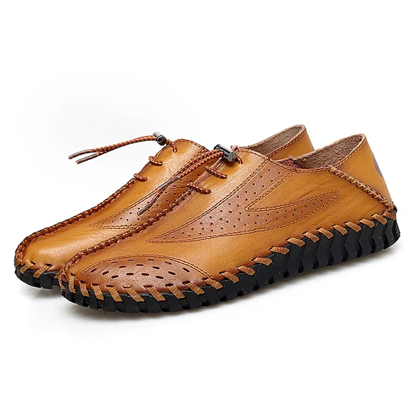 yellow brown Loafers ZFTL/Новые мужские лоферы; Мужская обувь в горошек; обувь без застежки из натуральной кожи; мужская повседневная обувь; обувь для вождения; мужские лоферы для отдыха; большие размеры; 68 - Цвет: yellow brown Loafers