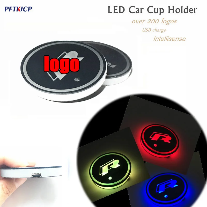 Бесплатная доставка 2 шт. автомобиля Multicolor светодиодный чашки подставка для Chrysler