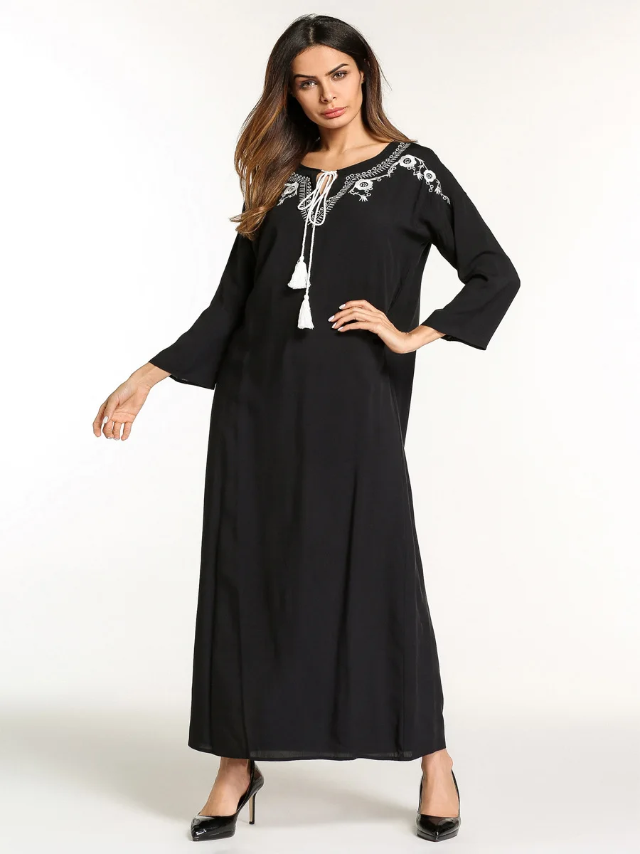 Кимоно Ближнего Востока одежда в европейском стиле Элегантные Вышивка