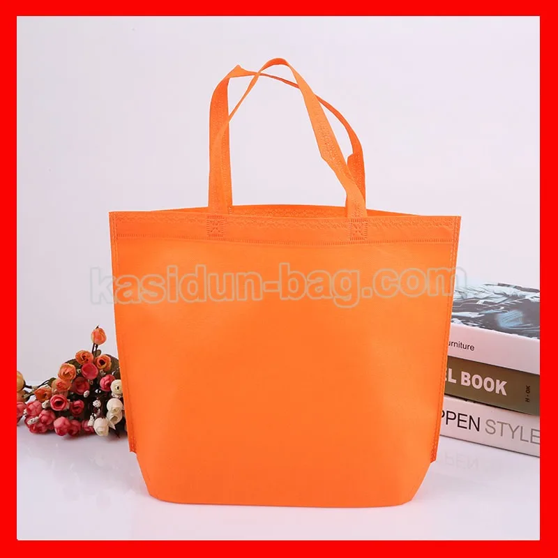 (100pcs/lot) size W38*H32*D10 cm PP non woven fabric shopping clothes bag