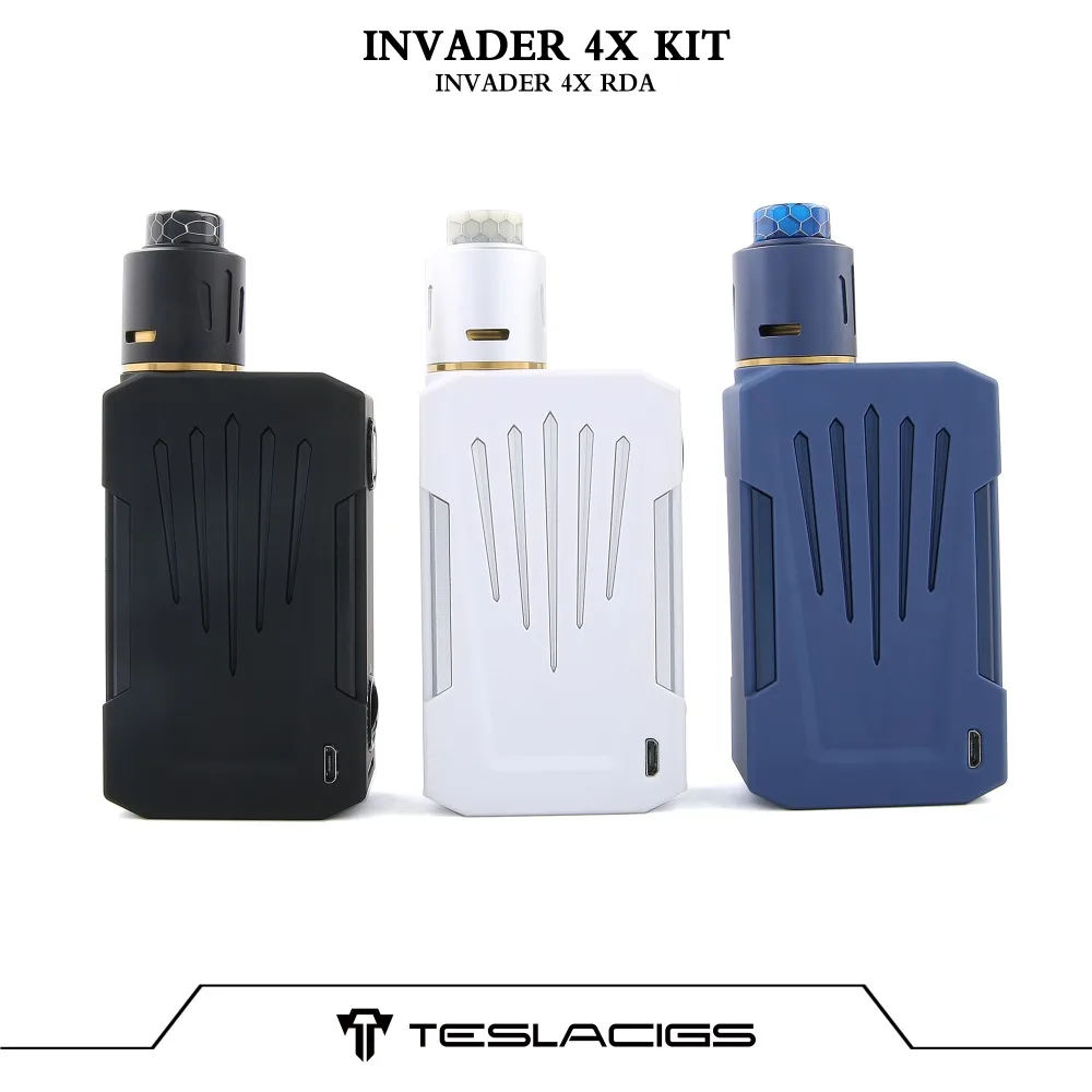 Tesla Invader 4X VV комплект легкий вес мод 280 Вт с Teslacigs RDA легко одна катушка сборка Дека