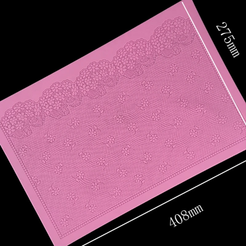 Новая силиконовая подушка большого размера с узором кружевная форма красивая