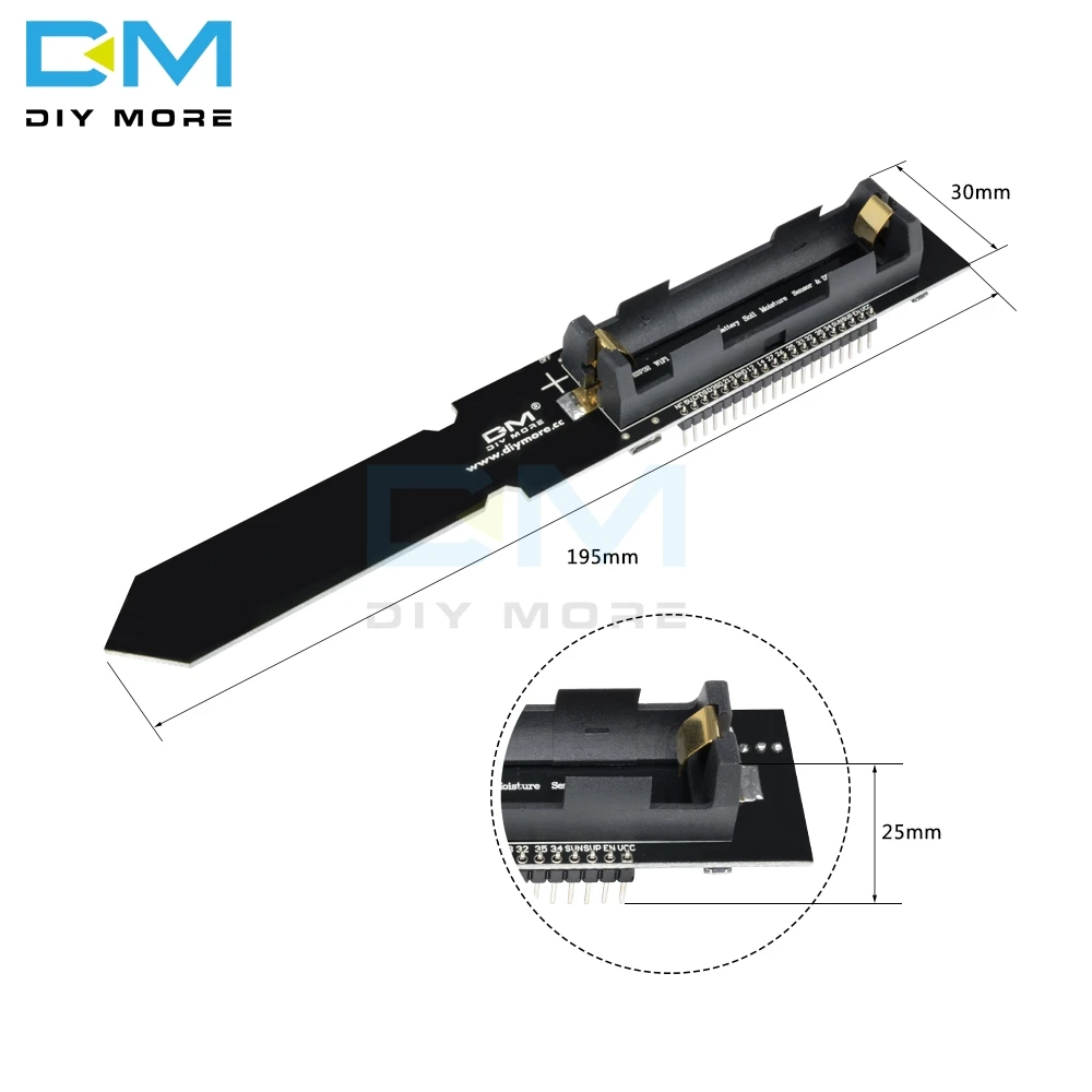 Датчик температуры и влажности почвы ESP32 DHT11 CP2104 Wifi Bluetooth модуль обнаружения 18650