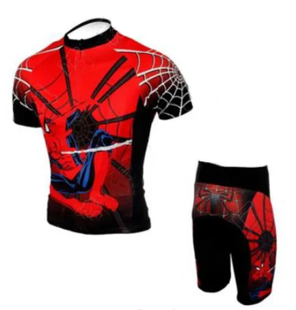 Jersey and Pant Человек-паук летний комплект для велоспорта Мужской горный велосипед одежда костюм для езды на горном велосипеде Одежда Майо Ropa Ciclismo Велоспорт Джерси Наборы - Цвет: Jersey and Pant