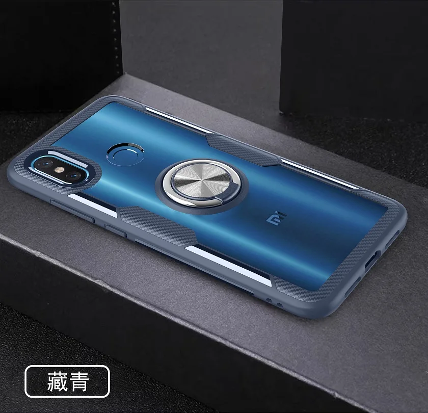 YTIFOU новый продукт кристалл прозрачный ПК магнитное кольцо Стенд чехол для Xiaomi Mi8