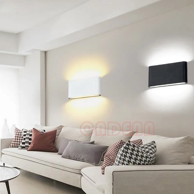 Водонепроницаемая наружная настенная лампа 8 Вт 14 светодиодный источник вверх