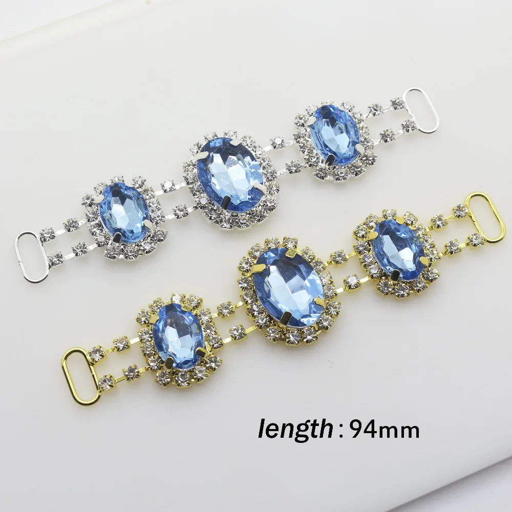 

Shiny 94MM 2Pcs/Set Crystal Chain Bikini Connector, Clothing Sewing Decoration Crafts