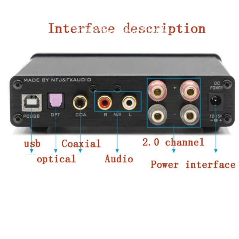 FX Audio D302PRO 20x2 W DSP Профессиональный Чистый цифровой аудио усилитель Вход