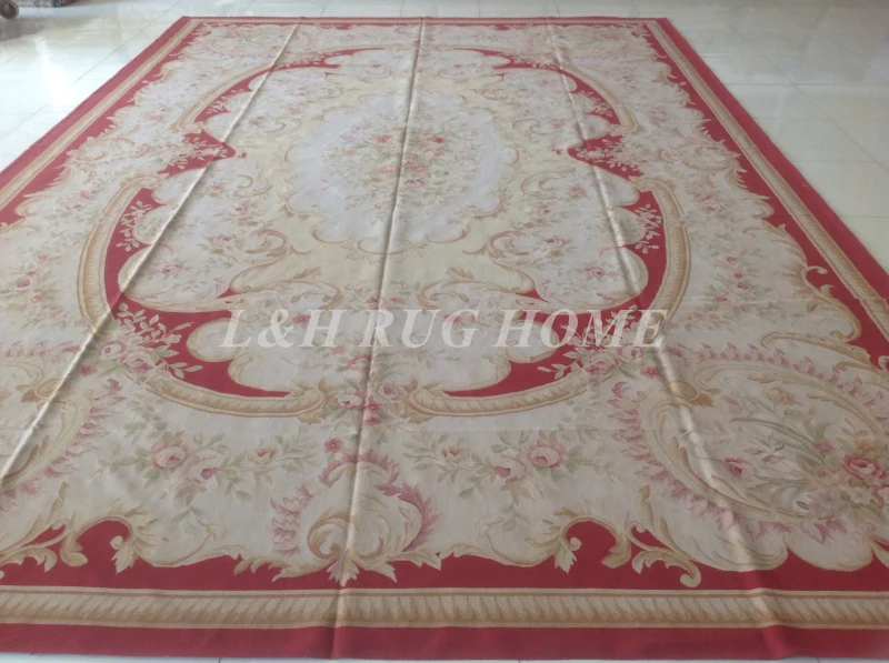 Ковры Aubusson 12x18 дюймов шерстяные ковры и ручной работы | Дом сад