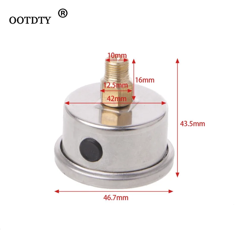 

Stainless Steel Fuel Pressure Regulator Gauge 0-160 Psi / Bar Liquid Fill Chrome Fuel Oil Gauge dropshipping