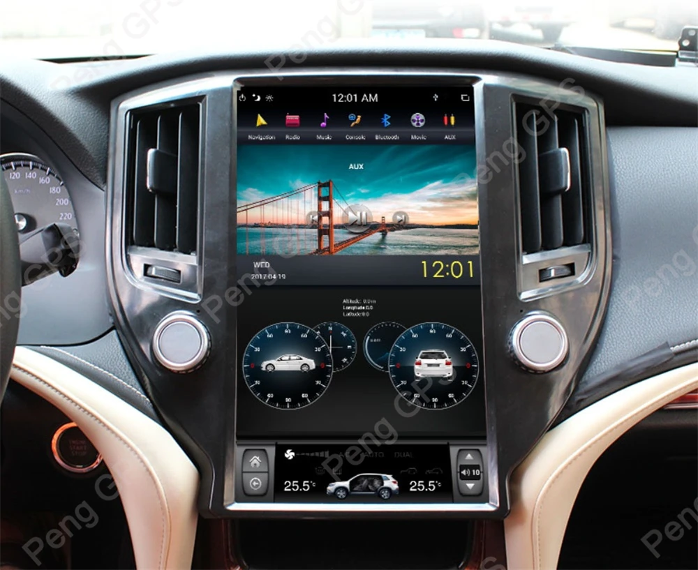 PX-6 Android 8,1 Tesla радио Автомобильный gps навигатор для Toyota Crown двенадцатый/тринадцатый/четырнадцатый поколения Голосовое управление 4G+ 64G