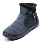 Женская обувь 2019, зимние женские ботинки, зимние ботинки, женская обувь-туфли, женские водонепроницаемые повседневные хлопковые ботинки на толстом меху, женская обувь