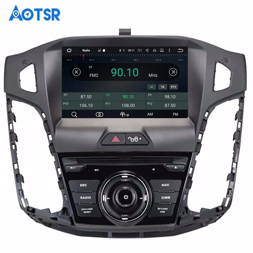 Автомобильный DVD плеер с GPS навигацией Android 8 1 для Ford Focus 2012 2017 головное устройство