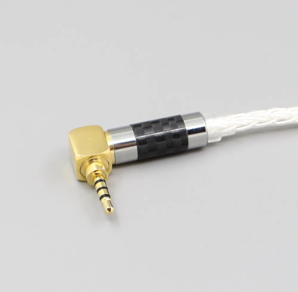 8 ядер 99% чистый Серебристые наушники кабель для AKR03 Roxxane JH Audio JH24 Layla AK380 AK240 LN006404