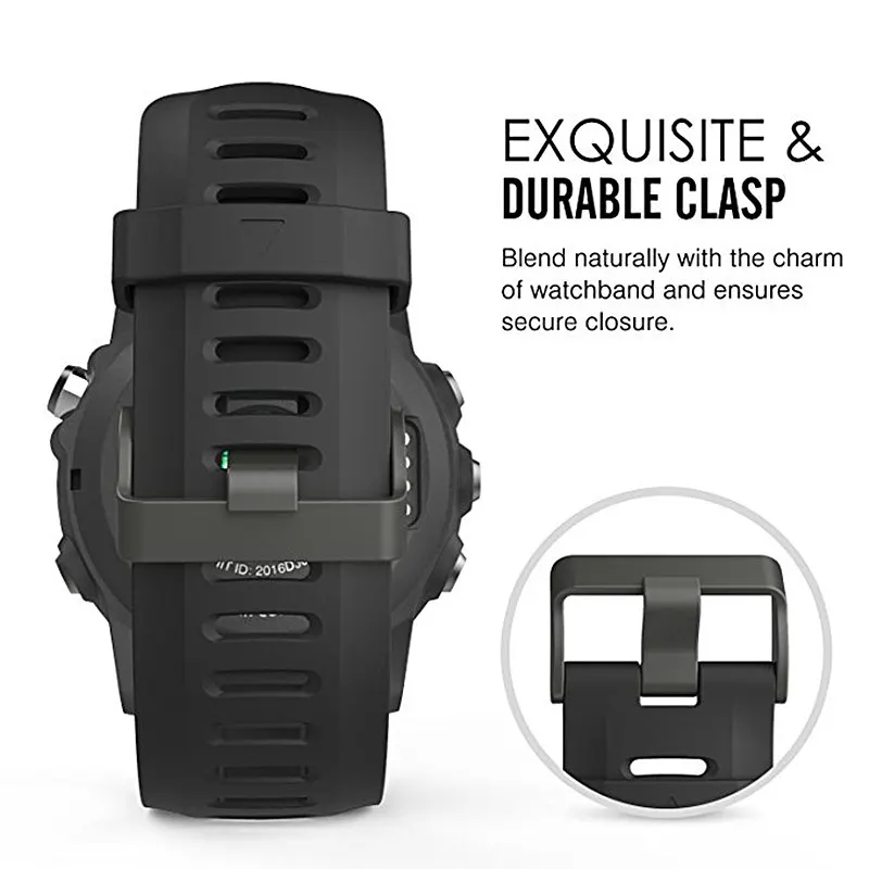 ASHEI 26 мм ширина силиконовый ремешок для часов Garmin Fenix 3/Fenix 3 HR/Fenix 6X/Fenix6X Pro спортивный ремешок для Garmin Fenix 5X/5X Plus