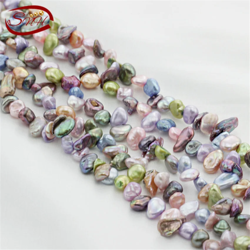 5 нитей/пакет Оптовая естественный пресноводный Кеши REBORN Pearl Strand свободные шарики