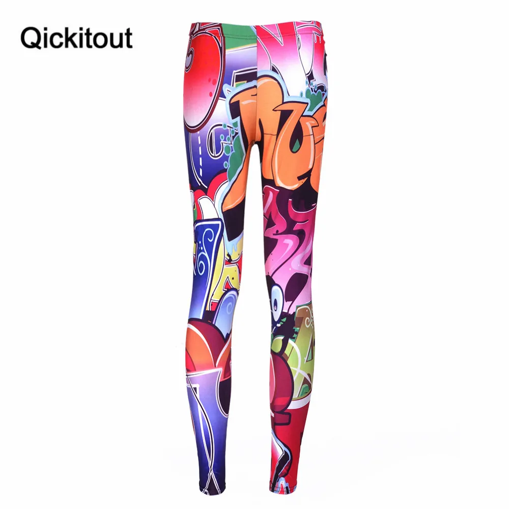 Qickitout леггинсы 2016 летние стильные сексуальные модные женские для фитнеса новые