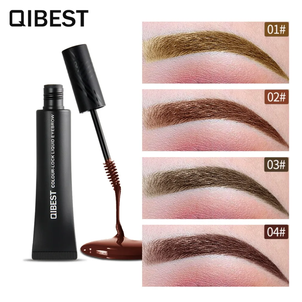 

Qibest Eyebrow Enhancers Tattoo Eyebrow Gel Tint Makeup Waterproof Easy to Wear Eyebrow Pomade Enhancer Eye Makeup 4 Colors