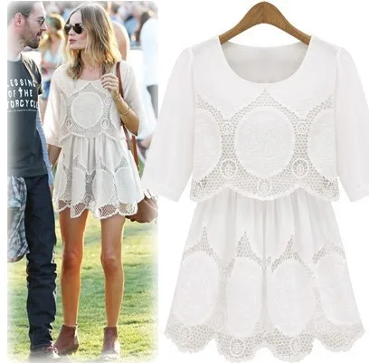 2015 новые модели звезд дикое прекрасное ажурное платье с вышитыми цветами|embroidered