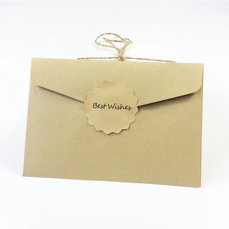 Милые наклейки 100 шт./лот самоклеящиеся круглые уплотнительные Стикеры из крафт