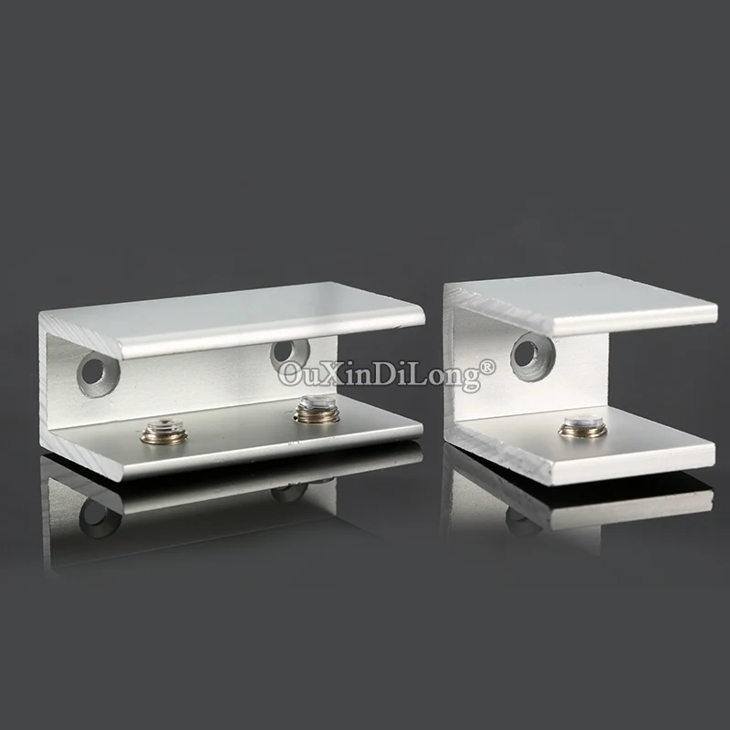 Оптовая продажа 200 шт. зажимы для стекла из алюминиевого сплава стеклянной