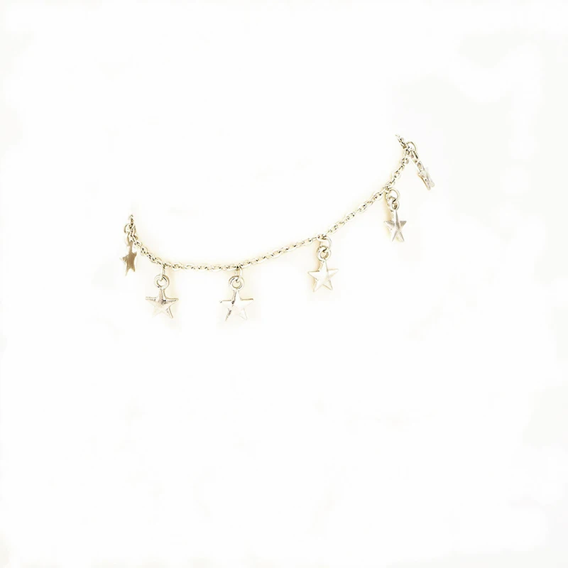 Цветной ножной браслет женская мода пятиконечная звезда женский пляжный новые