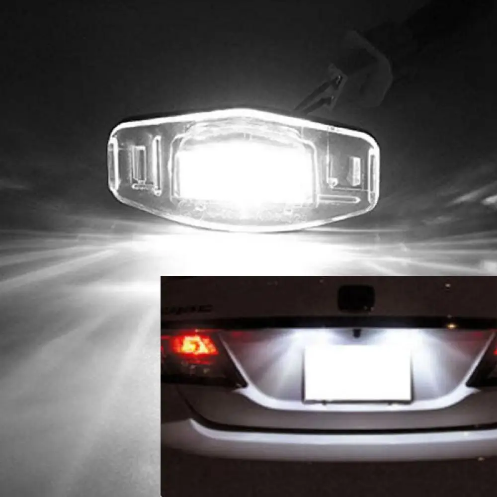 Partol 2 шт. DC12V номерной знак света светодиодные лампы для Honda Accord Civic MR V Odyssey Acura MDX RL TL
