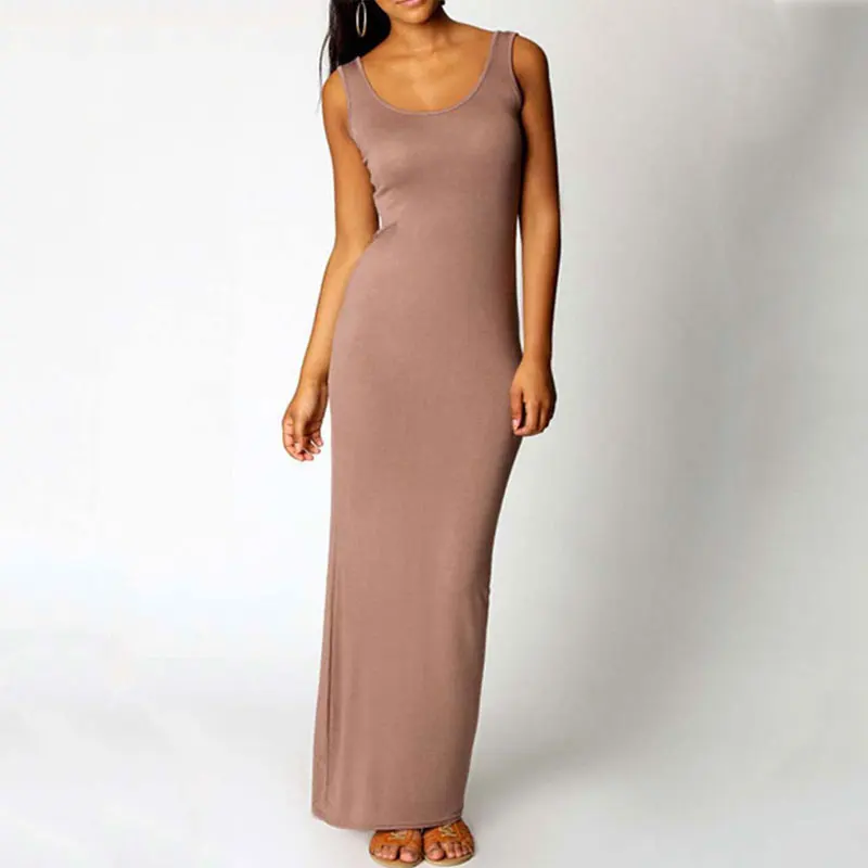 Женское длинное платье сексуальное элегантное женское обтягивающее с круглым