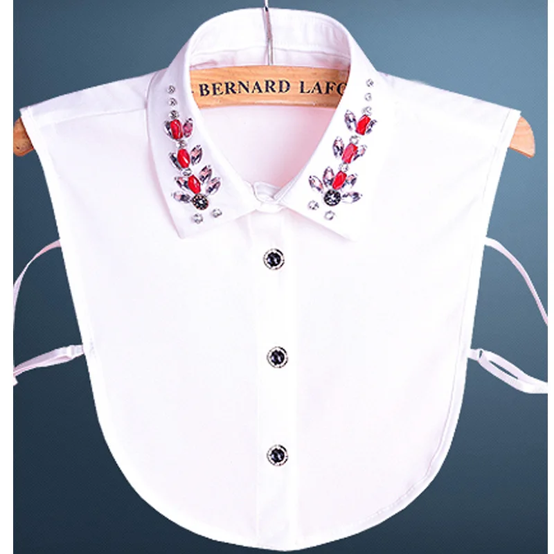 Винтажный галстук с бусинами Cuello искусственный воротник женский зимний