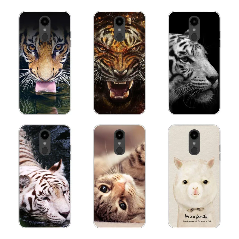 for LG Aristo 2 Case Silicon Wolf beast Painting Soft TPU Back Cover Protect Phone cases shell |