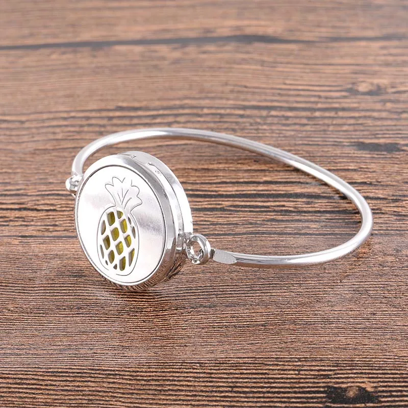 Милый ананас шаблон ароматерапия из нержавеющей стали коробка дамы моды полный