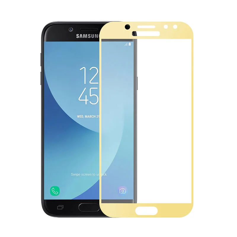 Для Samsung Galaxy J3 2017 полное покрытие закаленное стекло 9H Защита экрана Защитная