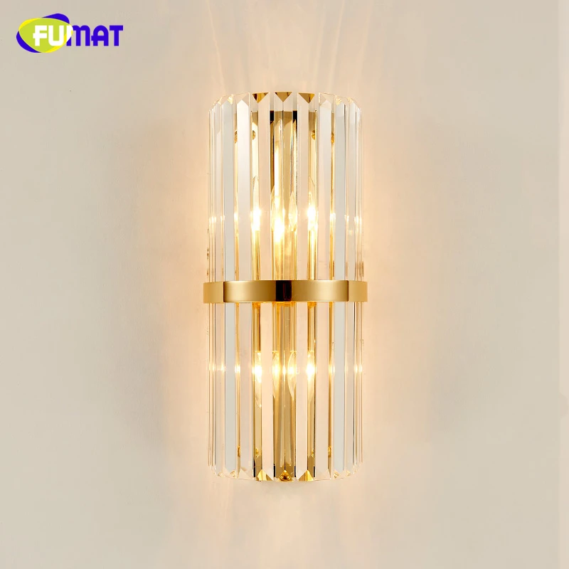 Креативный современный настенный светильник FUMAT с кристаллами бра для гостиной