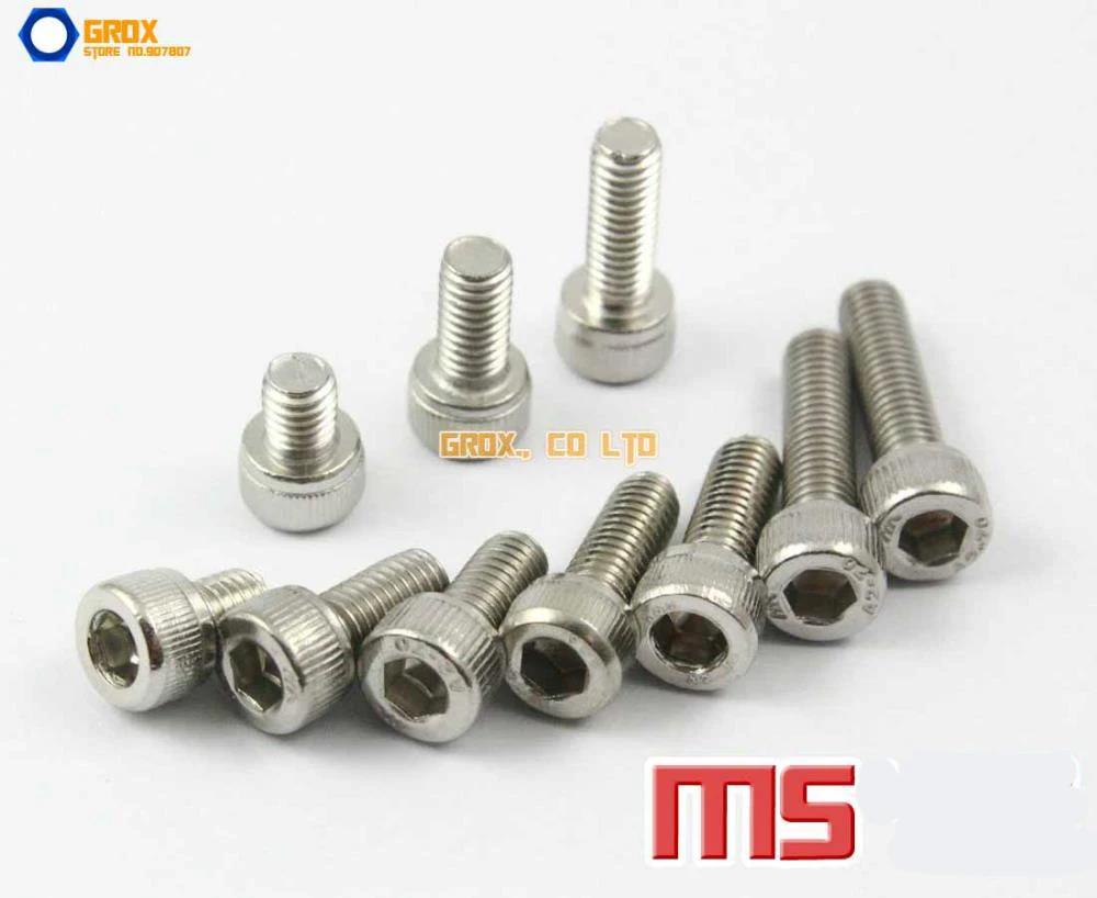 

M5 304 Stainless Steel Allen Bolt Socket Cap Screws Hex Head DIN 912