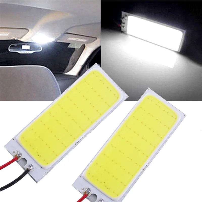 2x DC12V Xenon HID Белый 36-COB светодиодный Купол Карта Светильник лампы внутренняя панель автомобиля лампа