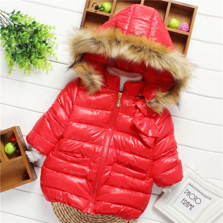 Для 2 5Y 3 цветовых высококачественные детьми девушки зимнее пальто хлопок ватник