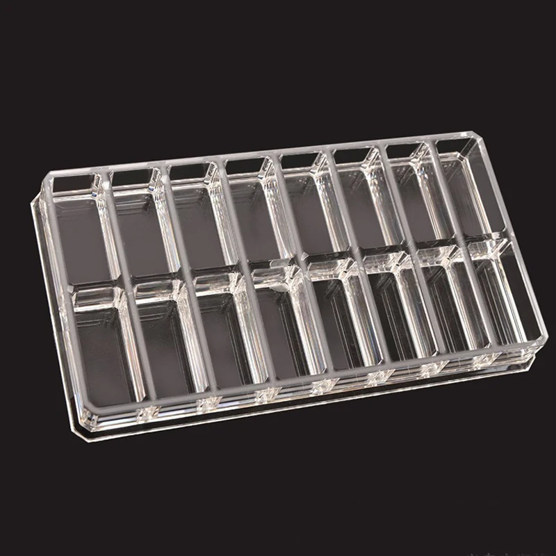 Acrylic Lipstick Holder 16 Slots Powder Storage Box Transparent Makeup Organizer Eyeshadow Blush Sample Display Shelf Case | Дом и сад