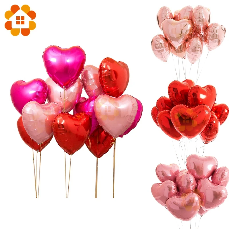 10 шт. воздушные шары в виде сердечек 18 дюймов|balloons wedding|balloon balloonballoons pink |