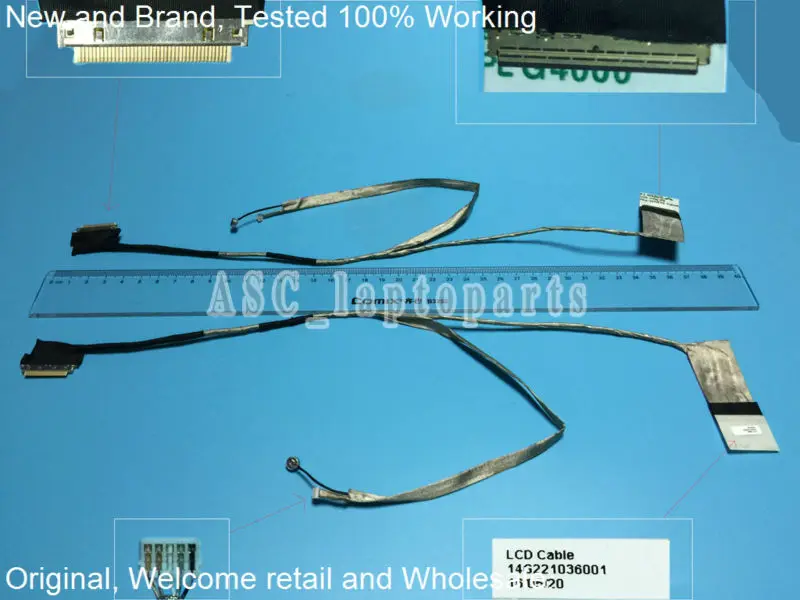 Новый оригинальный ЖК-светодиодный видеокабель для ASUS A53S A53b A53 A53E 14G221036000 14G221036001 |