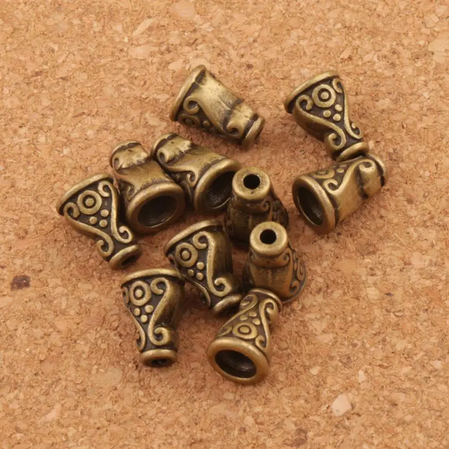 Конусная шапочка в виде цветов и точек для бусин фурнитура ювелирных изделий