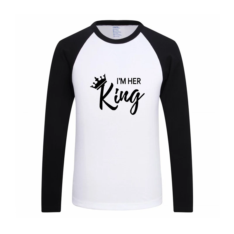 BEKE MATA Family Matching Clothes Spring 2019 Long Sleeve QUEEN KING Mother Daughter T Shirts Look Father Son | Мать и ребенок