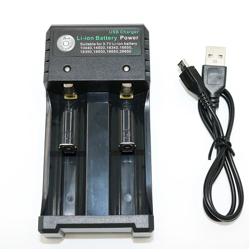 18650 USB unversal зарядное устройство 2 слота 4 V с линией для литиевой батареи и бликов