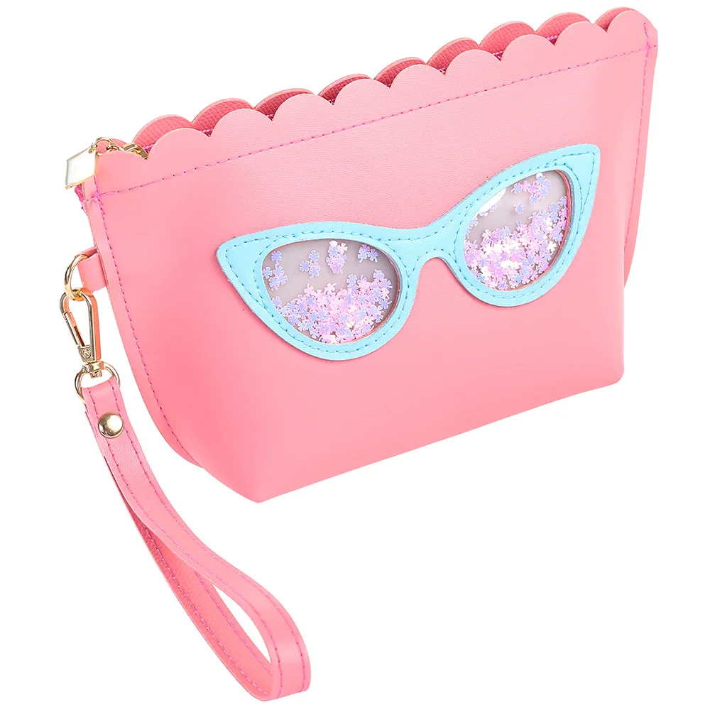 Косметичка женская с разноцветным рисунком милый Дорожный Чехол для