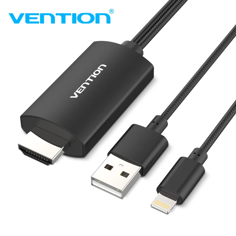 Vention 8 контактный HDMI конвертер 1080P кабель для iPhone X XS Plus IOS поддержка HDTV цифровой