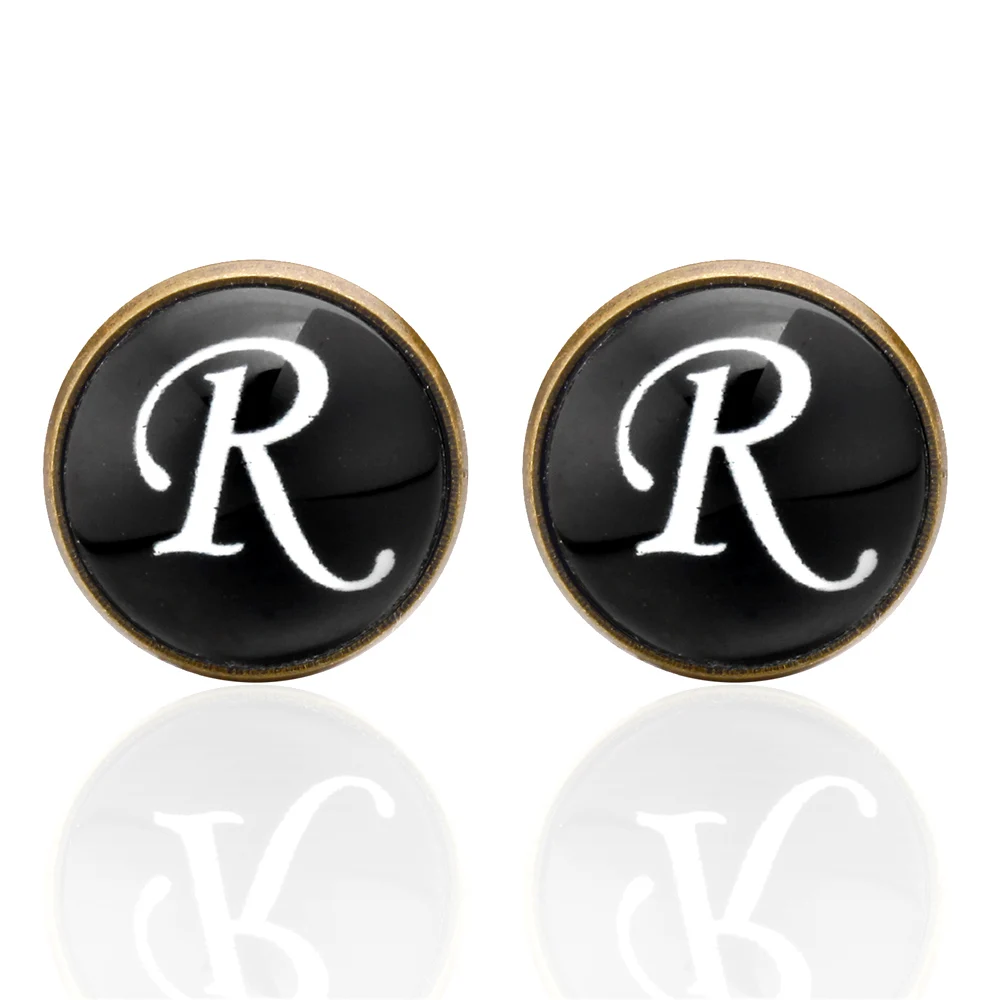 Новое поступление стеклянные кабошоны Abotoadura надпись R рубашка на День отца