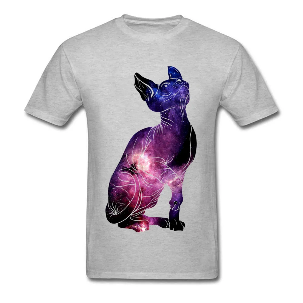 Мужская хлопковая футболка без волос Cat Universe белая канадская Футболка с принтом