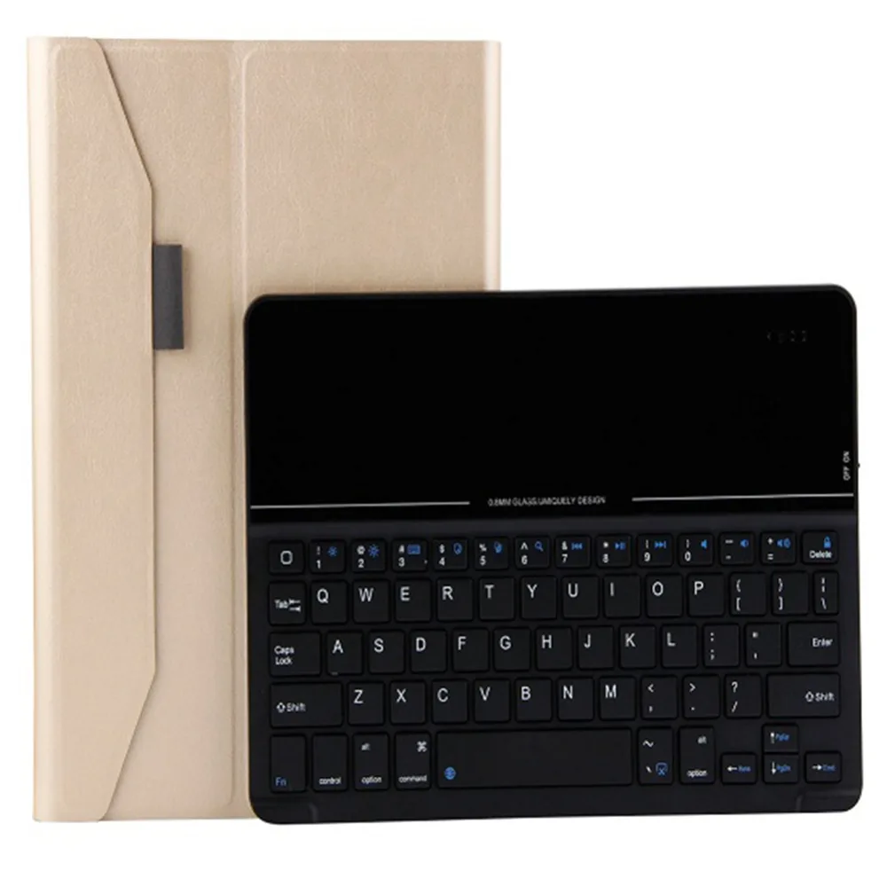 Чехол со съемным закаленным стеклом и Bluetooth клавиатурой для нового iPad 9 7 дюйма 2017