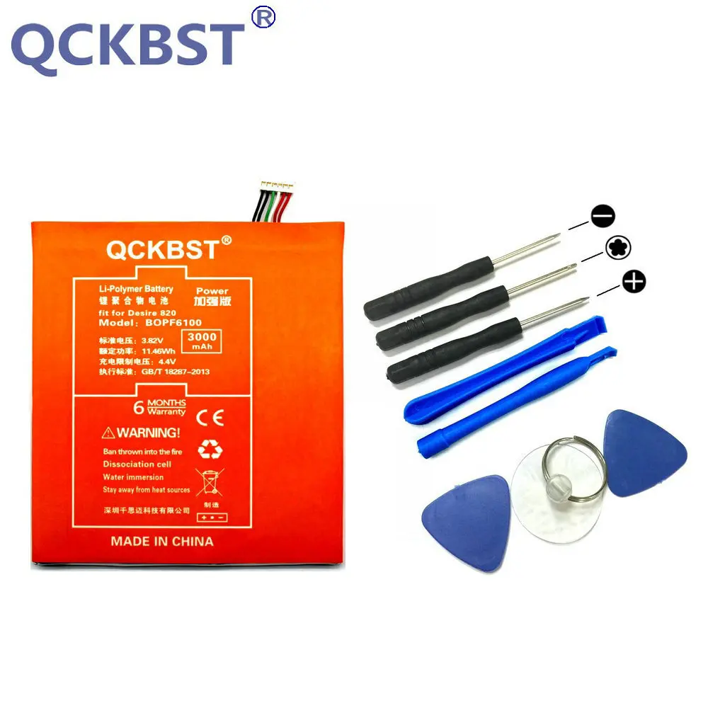QCKBST BOPF6100 батарея для HTC Desire 820 D820u 820Q D820t D826 826T 826W 3000mAh высокоемкие литий ионные